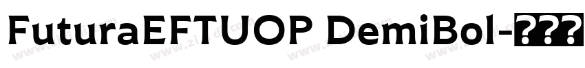 FuturaEFTUOP DemiBol字体转换